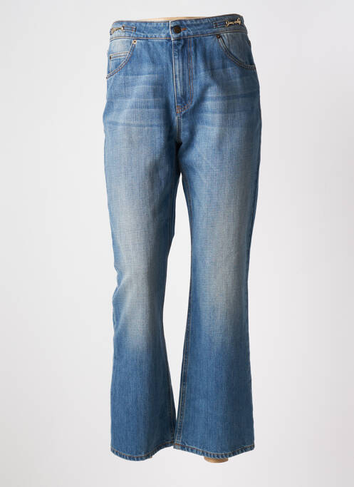 Jeans bootcut taille haute taille haute bleu ACQUAVERDE femme