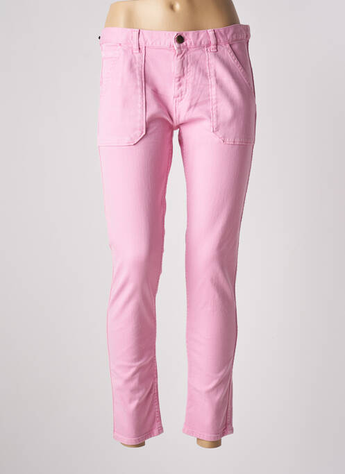 Jeans coupe slim stretch taille normale rose ACQUAVERDE femme