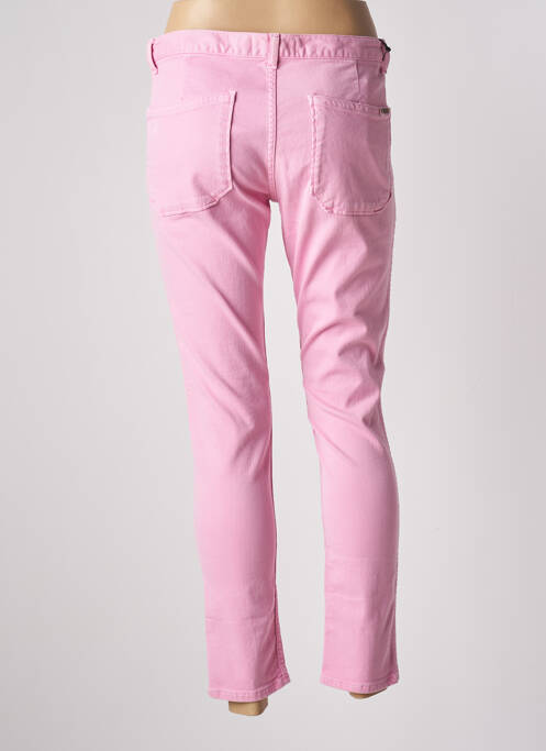 Jeans coupe slim stretch taille normale rose ACQUAVERDE femme