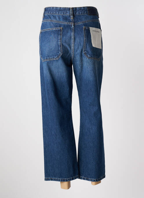 Jeans coupe large délavé taille haute bleu ACQUAVERDE femme