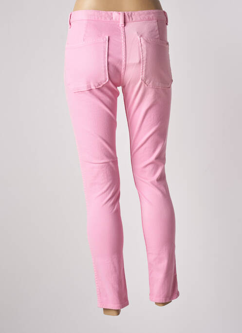Jeans coupe slim stretch taille normale rose ACQUAVERDE femme
