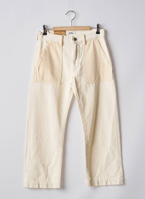 Pantacourt coupe droite taille haute beige RALPH LAUREN femme