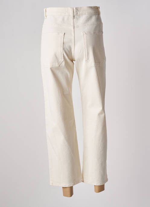 Jeans coupe droite beige ACQUAVERDE pour femme