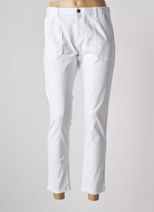 Jeans coupe slim blanc ACQUAVERDE pour femme