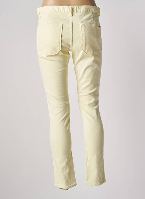 Jeans coupe slim jaune ACQUAVERDE pour femme