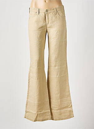 Pantalon flare taille basse taille basse beige ARMANI femme