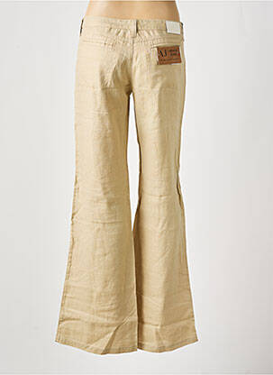 Pantalon flare taille basse taille basse beige ARMANI femme
