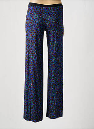 Pantalon flare stretch taille normale bleu SIYU femme