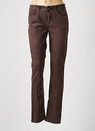 Pantalon slim stretch taille normale marron ARMANI femme