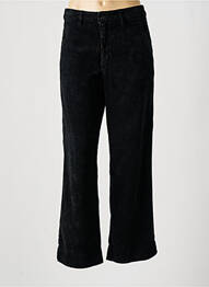 Pantalon large fermeture zippée sous rabat boutonné taille normale noir ACQUAVERDE femme