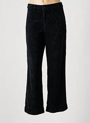 Pantalon large fermeture zippée sous rabat boutonné taille normale noir ACQUAVERDE femme