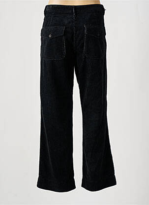Pantalon large fermeture zippée sous rabat boutonné taille normale noir ACQUAVERDE femme