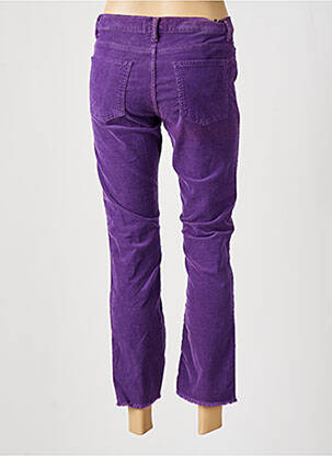 Pantalon 7/8 stretch taille normale violet ACQUAVERDE femme