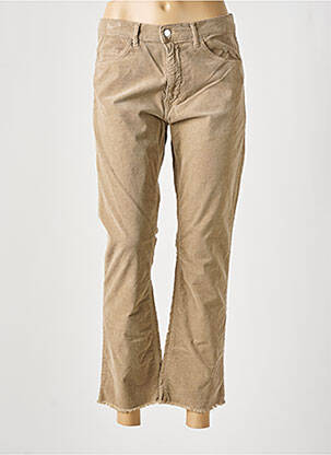 Pantalon 7/8 stretch taille normale marron ACQUAVERDE femme