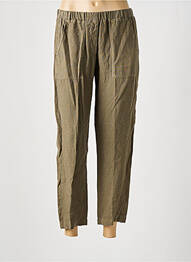 Pantalon 7/8 taille haute taille haute vert HARTFORD femme