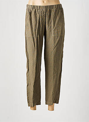 Pantalon 7/8 taille haute taille haute vert HARTFORD femme