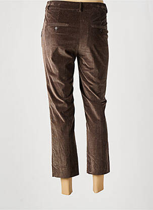 Pantalon 7/8 taille haute taille haute marron WEEKEND MAXMARA femme