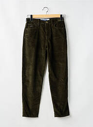 Pantalon droit taille haute taille haute vert JACOB COHEN femme