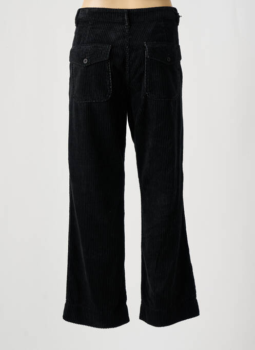 Pantalon large fermeture zippée sous rabat boutonné taille normale noir ACQUAVERDE femme