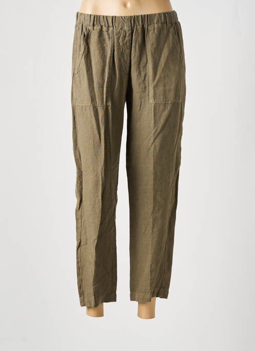 Pantalon 7/8 taille haute taille haute vert HARTFORD femme