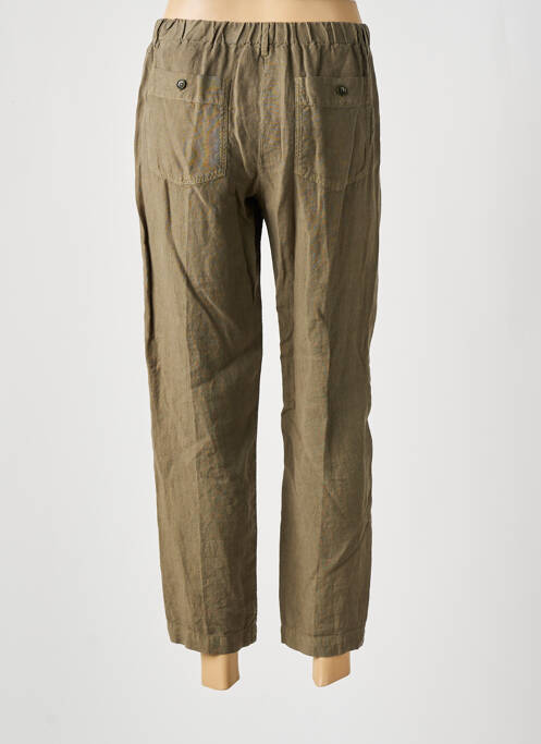 Pantalon 7/8 taille haute taille haute vert HARTFORD femme