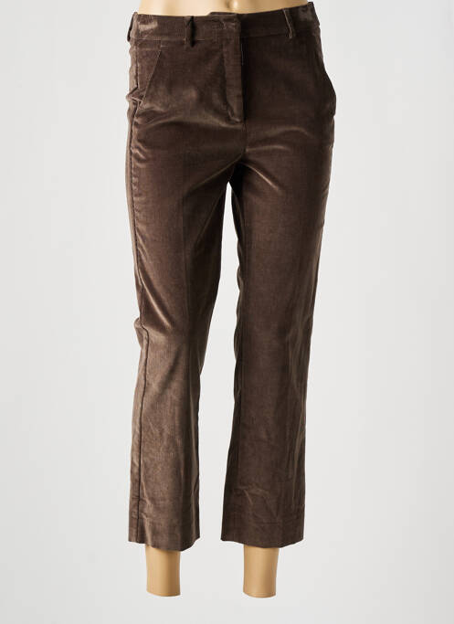 Pantalon 7/8 marron WEEKEND MAXMARA pour femme