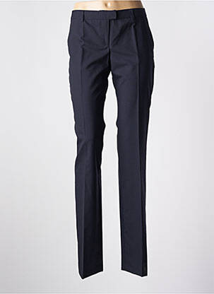 Pantalon droit taille à pinces taille normale bleu TARA JARMON femme