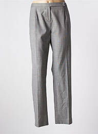 Pantalon droit taille à pinces taille normale gris PAULE KA femme