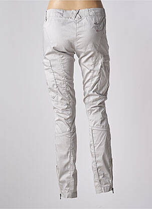 Pantalon cargo slim taille basse gris AERONAUTICA femme