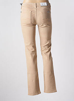 Jeans coupe slim stretch taille normale beige 7 FOR ALL MANKIND femme