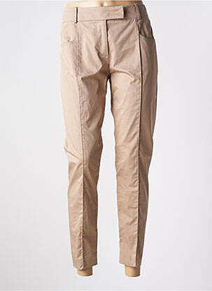 Pantalon 7/8 stretch taille normale beige PAULE KA femme
