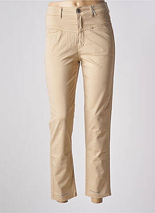 Pantalon 7/8 taille haute taille haute beige CLOSED femme