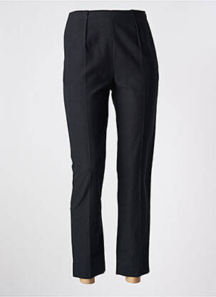Pantalon 7/8 taille haute taille haute noir PAULE KA femme