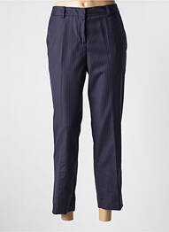 Pantalon 7/8 taille à pinces taille normale bleu INES DE LA FRESSANGE femme