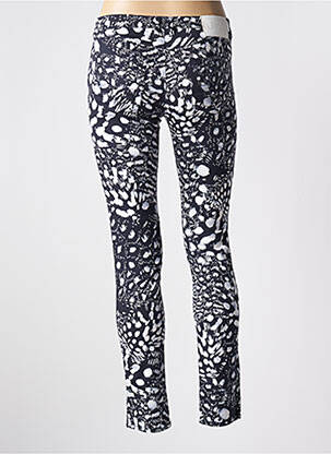 Pantalon slim tissage popeline taille normale bleu ARMANI femme