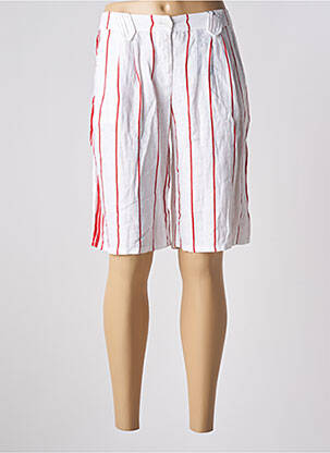 Bermuda taille haute taille haute blanc ARMANI femme