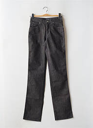 Jeans coupe droite taille haute taille haute noir ARMANI femme