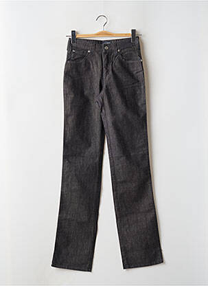 Jeans coupe droite taille haute taille haute noir ARMANI femme