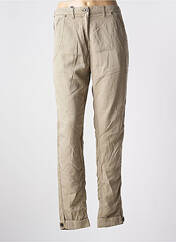 Pantalon droit beige AERONAUTICA pour femme seconde vue