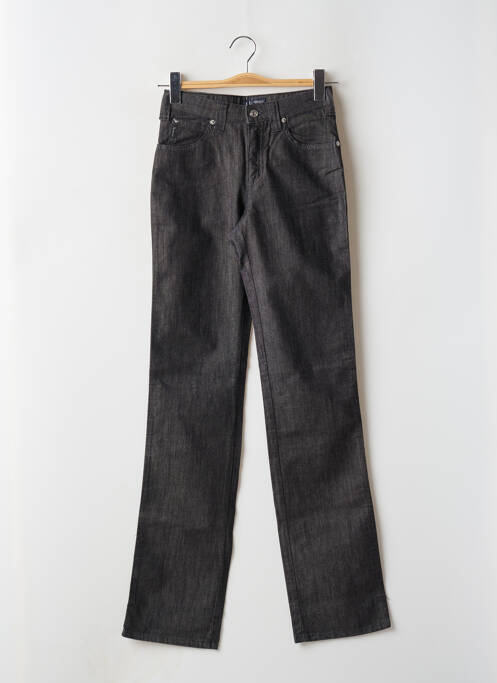 Jeans coupe droite taille haute taille haute noir ARMANI femme
