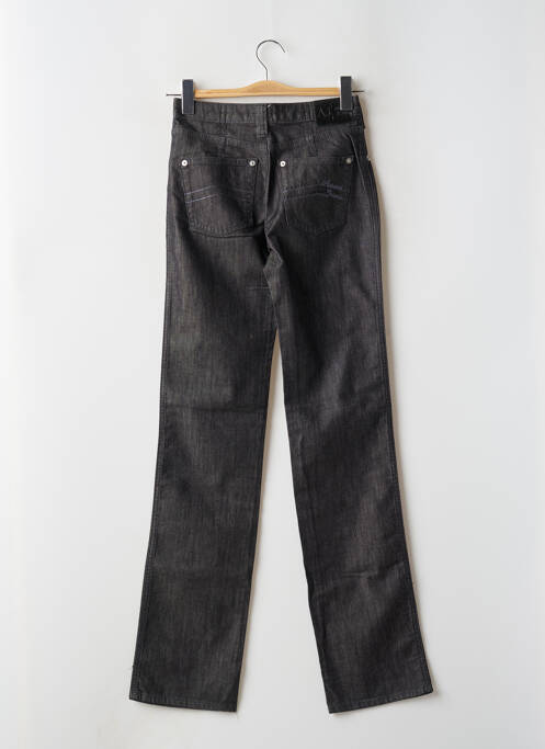 Jeans coupe droite taille haute taille haute noir ARMANI femme
