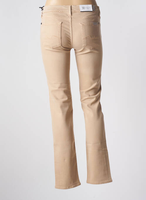 Jeans coupe slim beige FOR ALL MANKIND pour femme