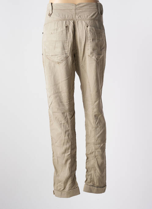 Pantalon droit beige AERONAUTICA pour femme