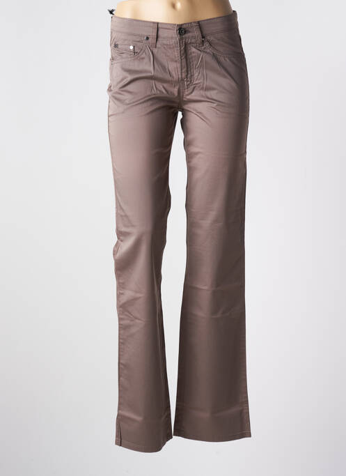 Pantalon droit gris HUGO BOSS pour femme