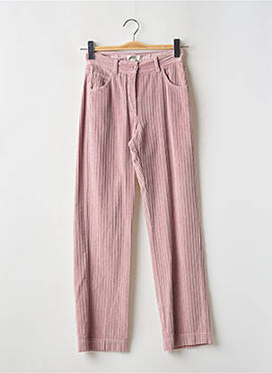 Pantalon droit taille haute taille haute rose HARTFORD femme