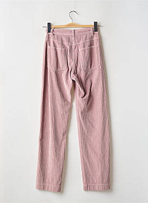 Pantalon droit taille haute taille haute rose HARTFORD femme