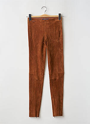 Legging zippé bas des jambes taille normale marron RALPH LAUREN femme