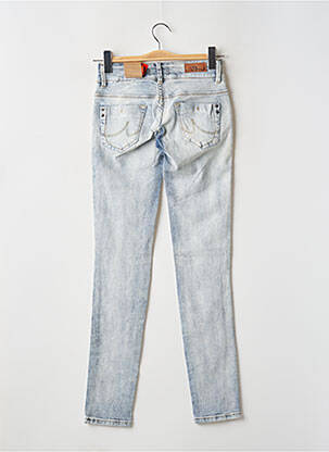 Jeans coupe slim effet usé délavé taille basse bleu LTB femme