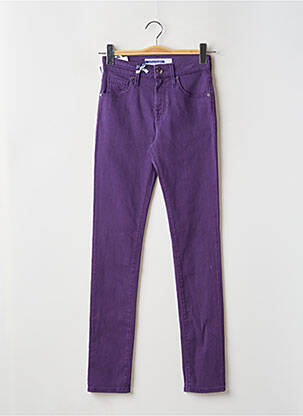 Jeans coupe slim stretch taille normale violet JACOB COHEN femme