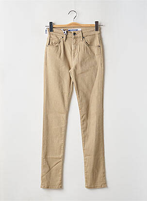 Jeans coupe slim stretch taille normale beige JACOB COHEN femme